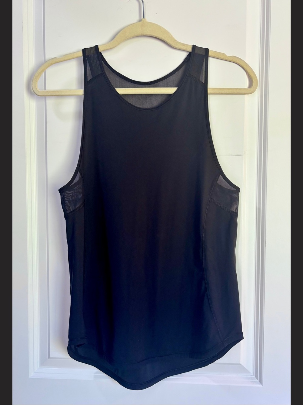 Lululemon Black Mesh-Accent Tank Top